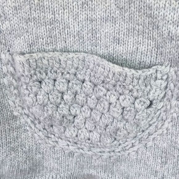 Covington Women's Gray angora Knit blend Cardigan Notched Lapel sz M cottagecore - Picture 8 of 14